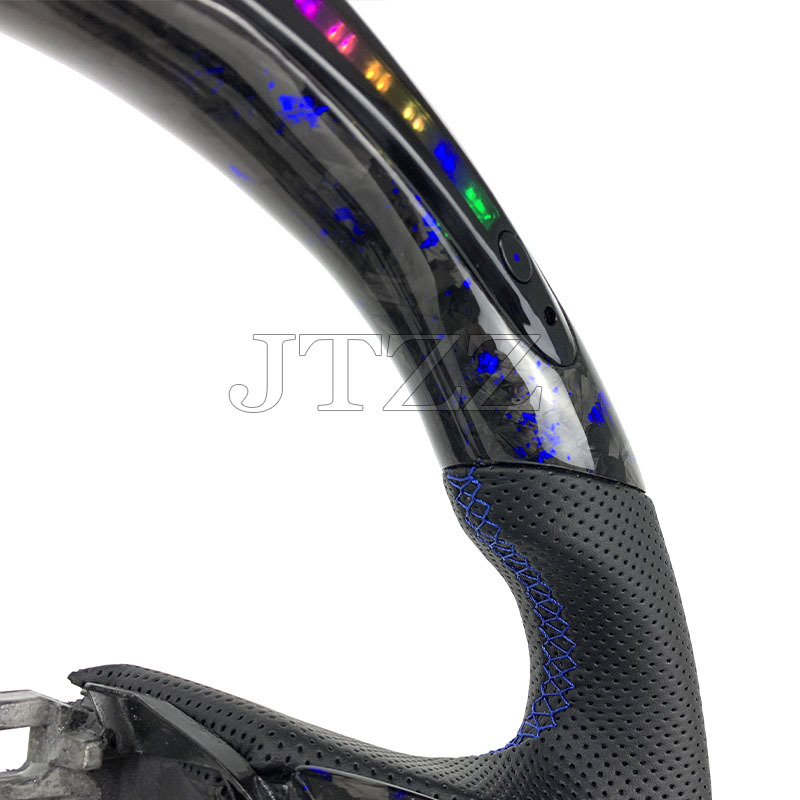 Suitable for Honda Fit GK5 Binzhi XRV upgrade LED carbon fiber modified steering wheel 2015-2019