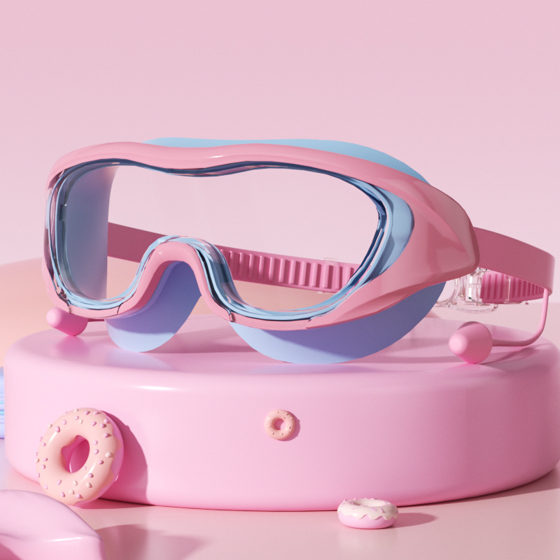 Set de Gafas y Gorro de Natación para Niños de PC Anti-empañante e Impermeable