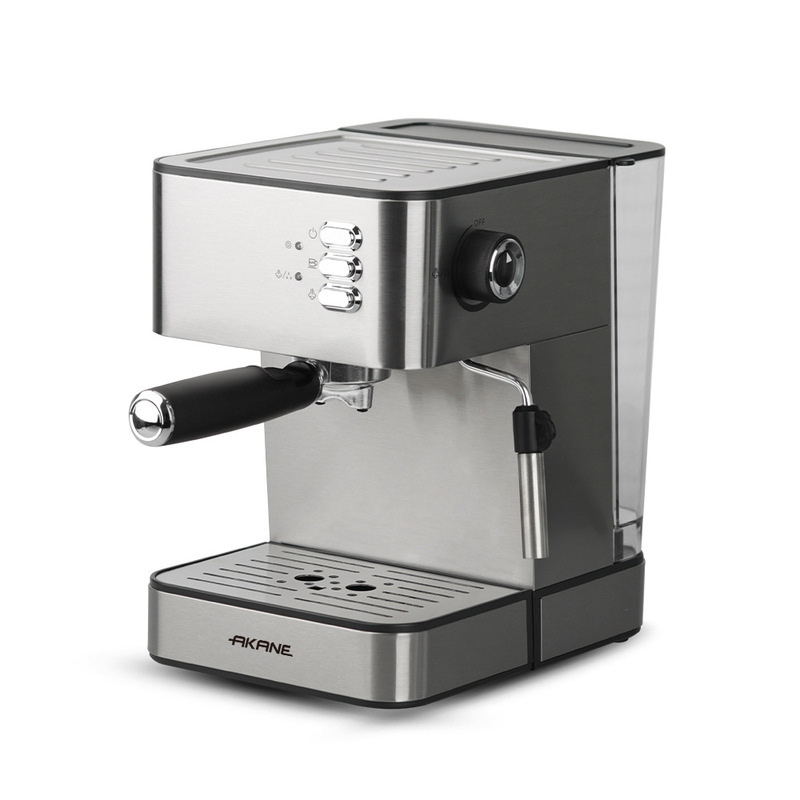 Akane Cross-Border European Coffee Machine Household Small Italian Semi-Automatic Steam Milk Frother All-In-One Coffee Machine