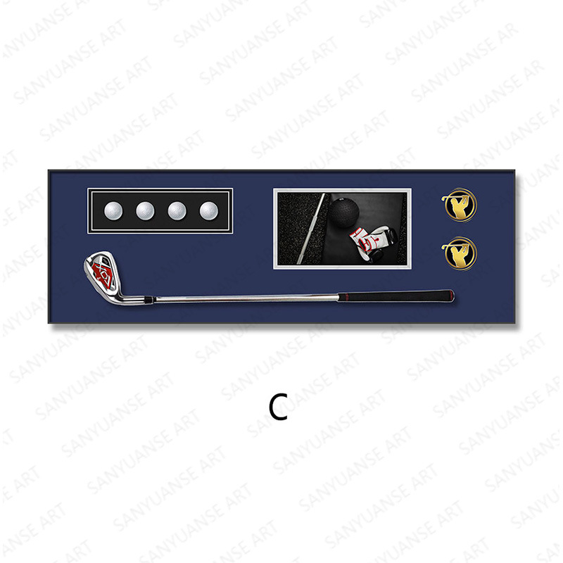 Golf colgante pintura sala de estar pintura decorativa moderna minimalista dormitorio pasillo Mural Club Golf pintura