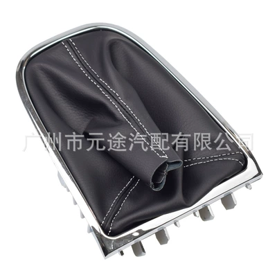 Suitable for Buick Excellence: Sürətlər qutusu və əl tormozu başlıqları - sk-bik12-black-leather-and-white-wire-gear-cover