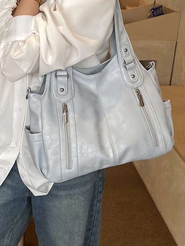 Explosión transfronteriza de comercio exterior bolso de hombro de cuero suave de bolso de mujer textura superior gran capacidad mochila de viaje