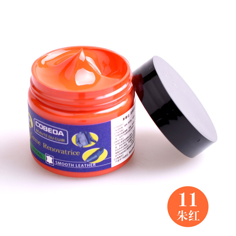 Venta directa de fábrica kangbida agente de coloración de cuero sofá bolsa de cuero para colorear zapatos de cuero de reparación de desgaste color suplemento crema