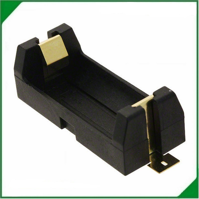 尼龙耐高温SMT123A cr123a镀金贴片 单节123a电池座 1节贴片cr123