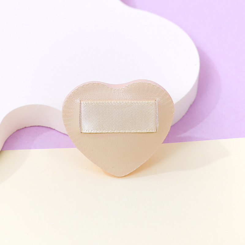 Fábrica personalizada pulgar polvo de algodón amor dedo espesar esponja maquillaje almohadilla herramientas de maquillaje al por mayor