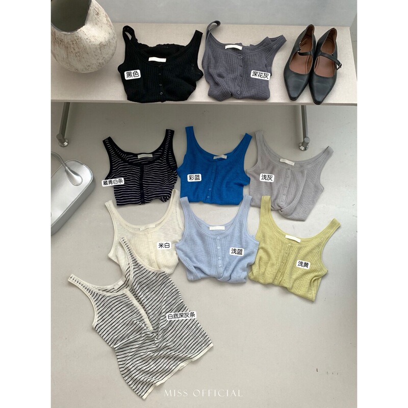 Spring Collection 26! 【Miss Miss Home】Korean Style Round Neck Half-Zip Linen-Feel Vest for Women 1758 Spring Collection 26! 【Miss Miss Home】Korean Style Round Neck Half-Zip Linen-Feel Vest for Women 1758