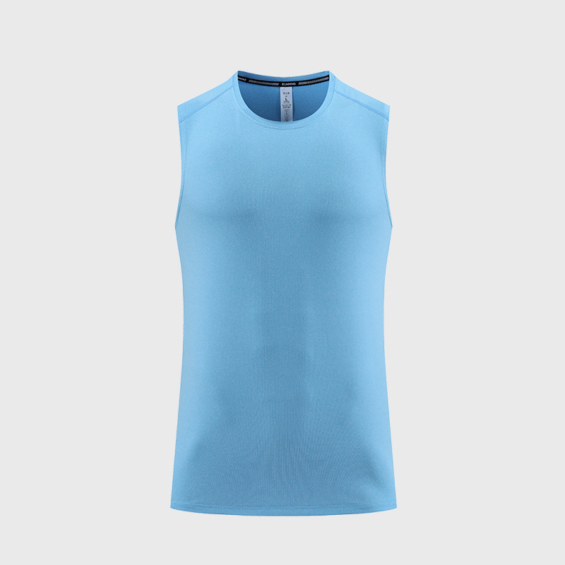 Verano nuevos deportes de secado rápido Chaleco de los hombres que absorbe la humedad sin mangas suelto ligero entrenamiento de fitness correr chaleco