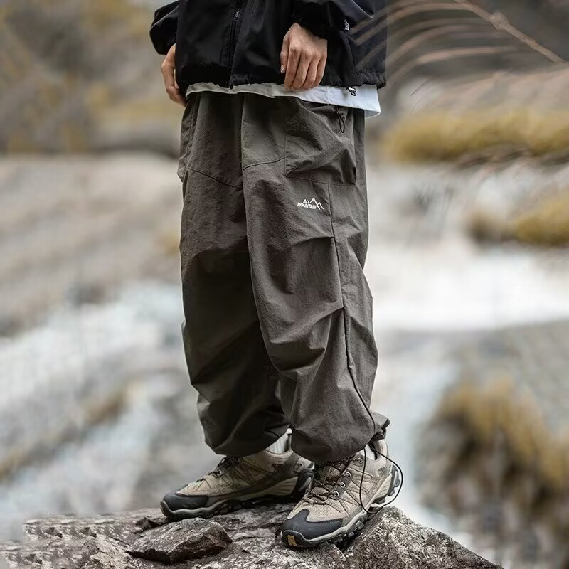 Mountain-style paratrooper workwear pants for men, spring/summer trendy outdoor functional loose casual versatile hiking pants Mountain-style paratrooper workwear pants for men, spring/summer trendy outdoor functional loose casual versatile hiking pants