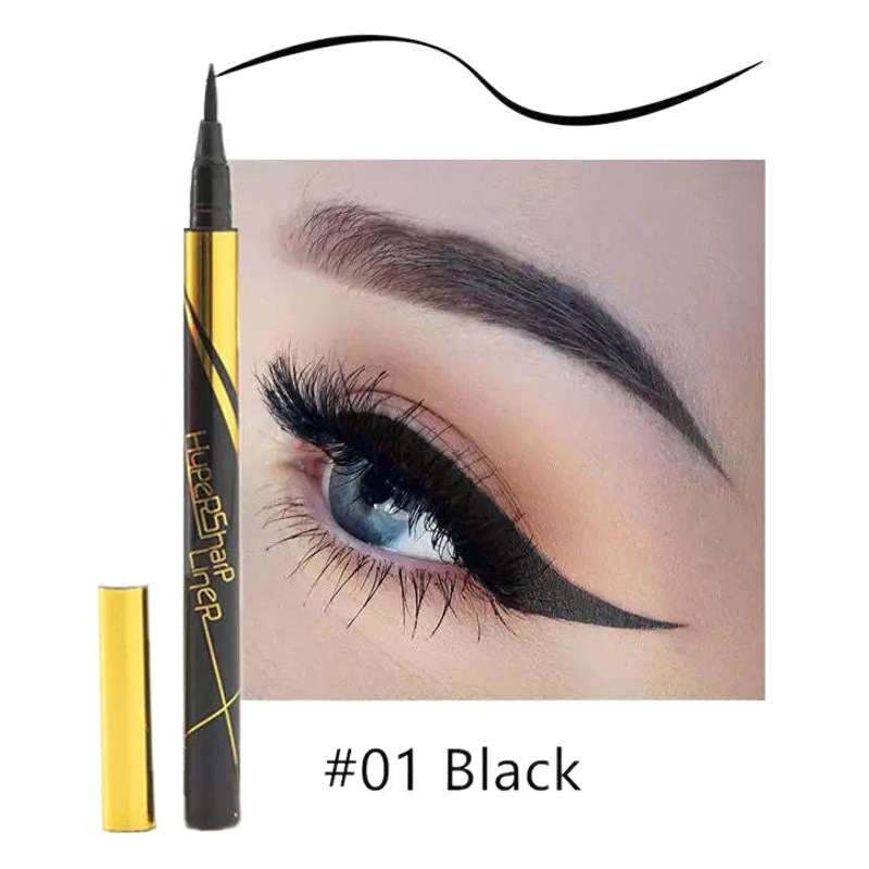 Factory Direct Sales Small Gold Pen Quick-Drying Eyeliner Waterproof Non-Smudge Eyeliner Water Pen Liquid Eyeliner Liquid Eyeliner Makeup Wholesale