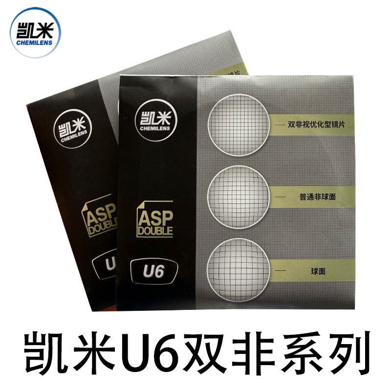 Kemi Lens U6Star Anti-Blue Light Double Aspherical 1.60, 1.67, 1.74 Anti-Radiation Ultra-Thin Myopia