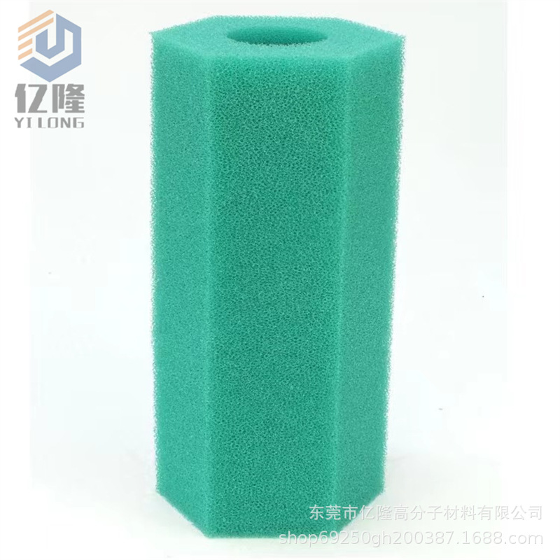 工厂直销彩色异形同心圆柱海绵管 水槽污水处理游泳池过滤海绵
