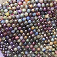 Натуральные шри-ланкийские драгоценные камни круглые бусы розовые бусы для девочек браслет diy материал ожерелье бисер аксессуары
