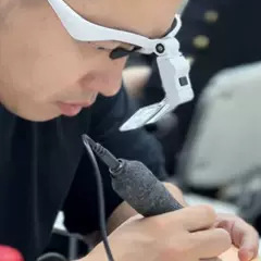 Injerto de ojo de pestañas tipo cabeza lupa con lámpara de extracción de ojos negros gafas de belleza acné polvo especial para bordador de patrón