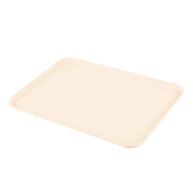 Wheat straw tray home fruit tray restaurant rectangular hotel tea set tray plastic snack tray wholesale