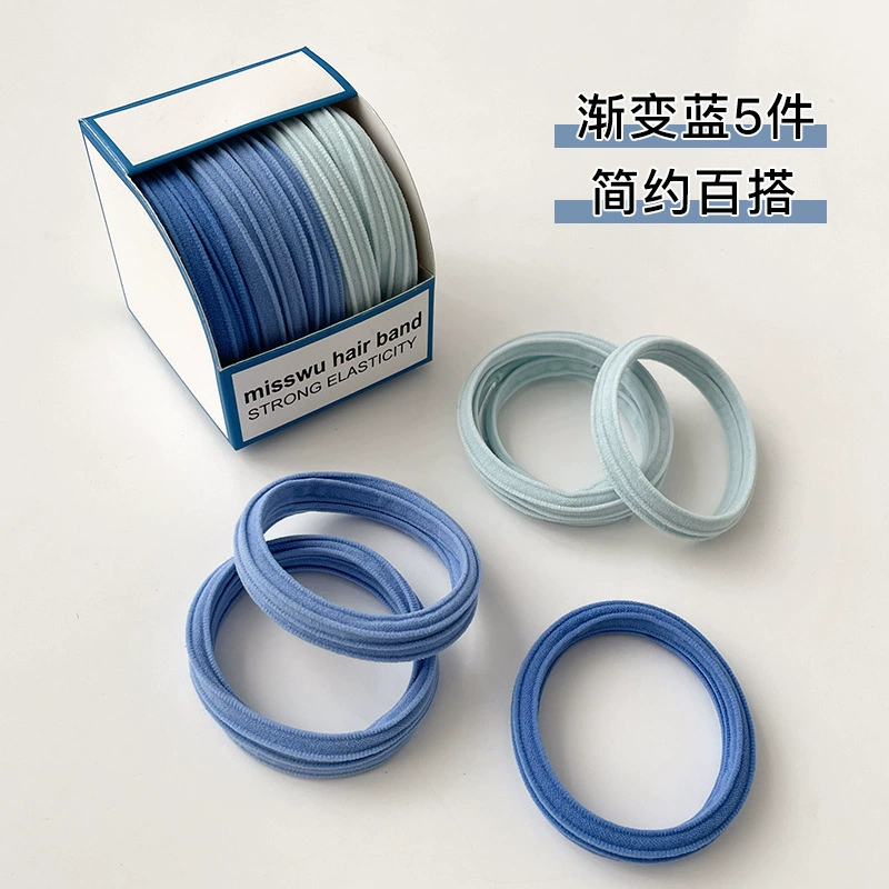 Summer elastic hair rope, durable high-quality hairgrip set, assorted colors (multi-pack)
