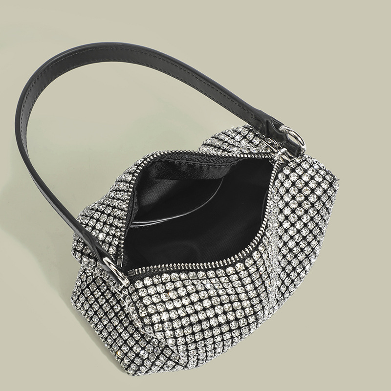 Rhinestone Full Diamond Bag - Luxury Underarm Bag, Evening Clutch, Sparkling Handbag For Women - Thumbnail 4