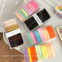 New Style Hair Ties and Headbands with Korean Design, Thick Threaded Hair Ties for Bun Hairstyle, High Ponytail Headbands with Elastic Bands for Women