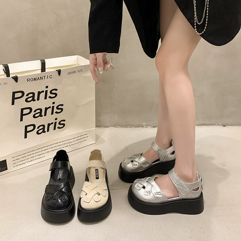 Summer retro woven sandals, 2025 years