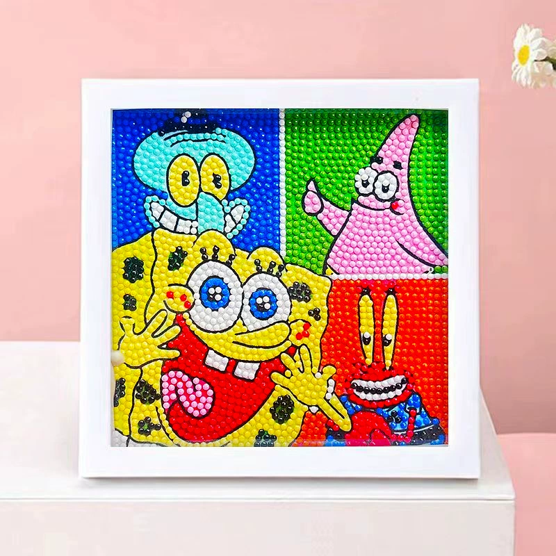 DIY-набор для алмазной мозаики 17×17 см, пластиковая рама, дизайн щенок, полный набор инструментов для кладки