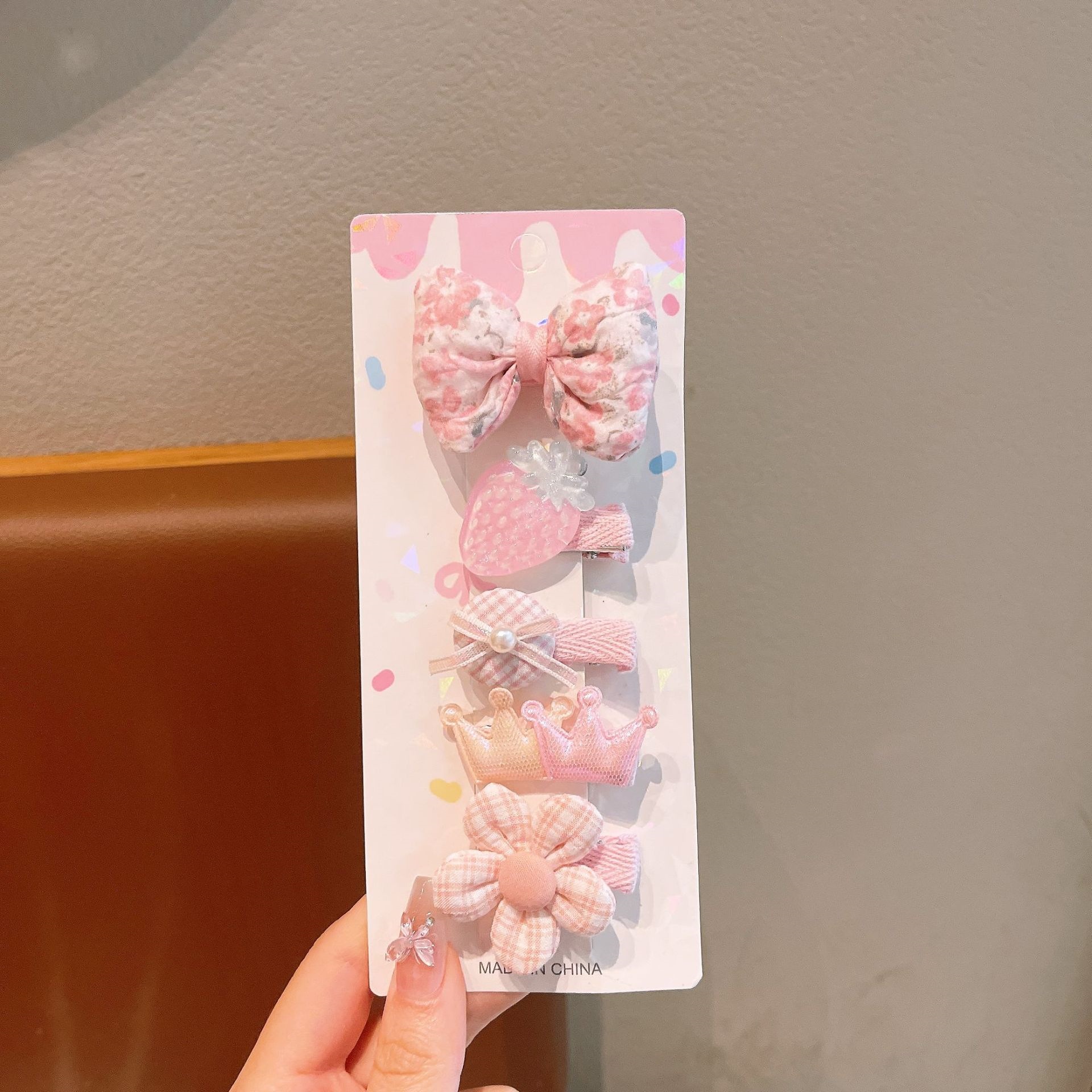 Niños clip de cabello niñas arco flor clip de cabello niñas clip de frangeo no daña cabello rotos decoración tridimensional para el cabello