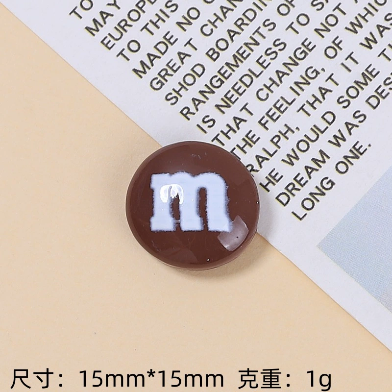 [Wholesale of Xigo Factory] Handmade DIY simulation creamy rubber drops resin accessories classic M beans