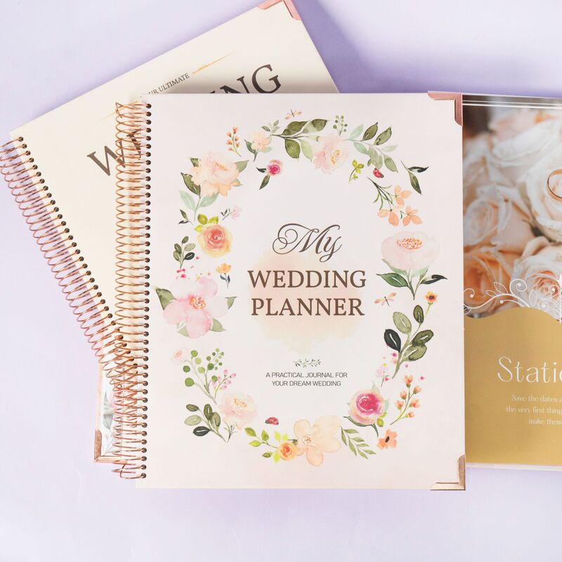 亚马逊婚礼日志日记本订婚记录薄婚礼计划本wedding planer线圈本|undefined