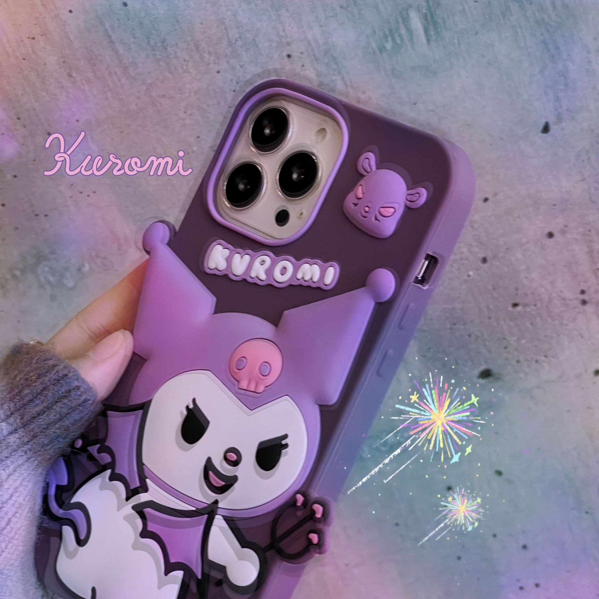 Dark Purple Kuromi iPhone Case Image 7