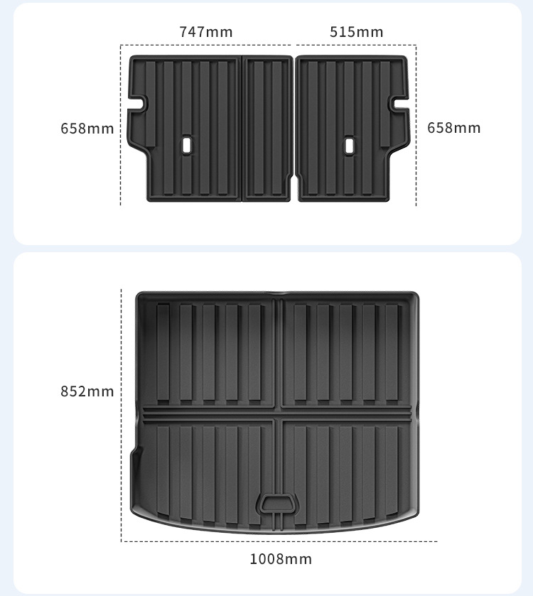 Suitable for 23-25 Chery Jetour Dashing Jetour Dasheng Car Floor Mats Tpe Trunk Mats