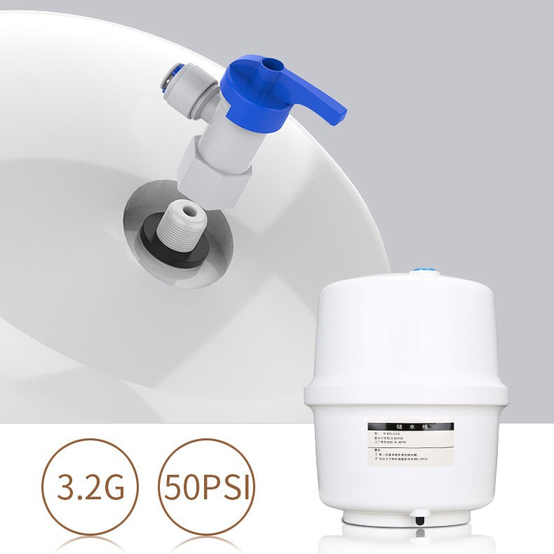 Accesorios de la máquina de agua pura dos puntos 3,2g válvula de bola de barril de presión 2 puntos dientes internos giran 2 puntos interruptor de tubería 2 puntos válvula de bola de cubo de almacenamiento