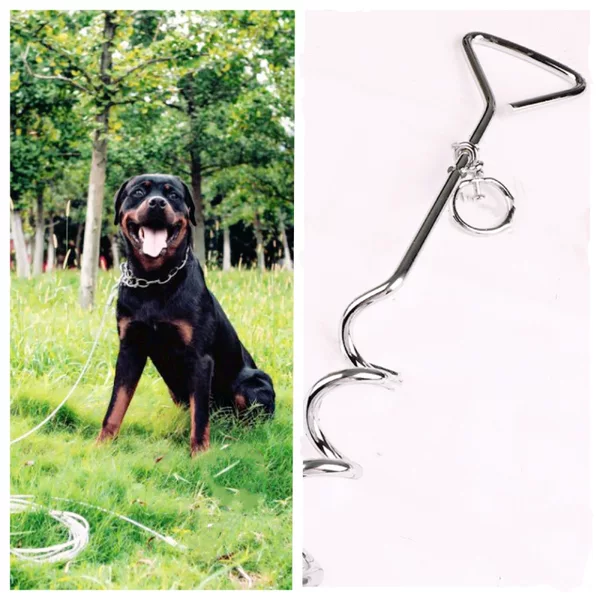 Manufacturers specializing in the production of all kinds of metal products outdoor products dog walking spiral ground piles cross-border hot field dog piles