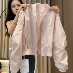 棒球服外套女短款2025秋季新款小个子感韩系薄款夹克上衣