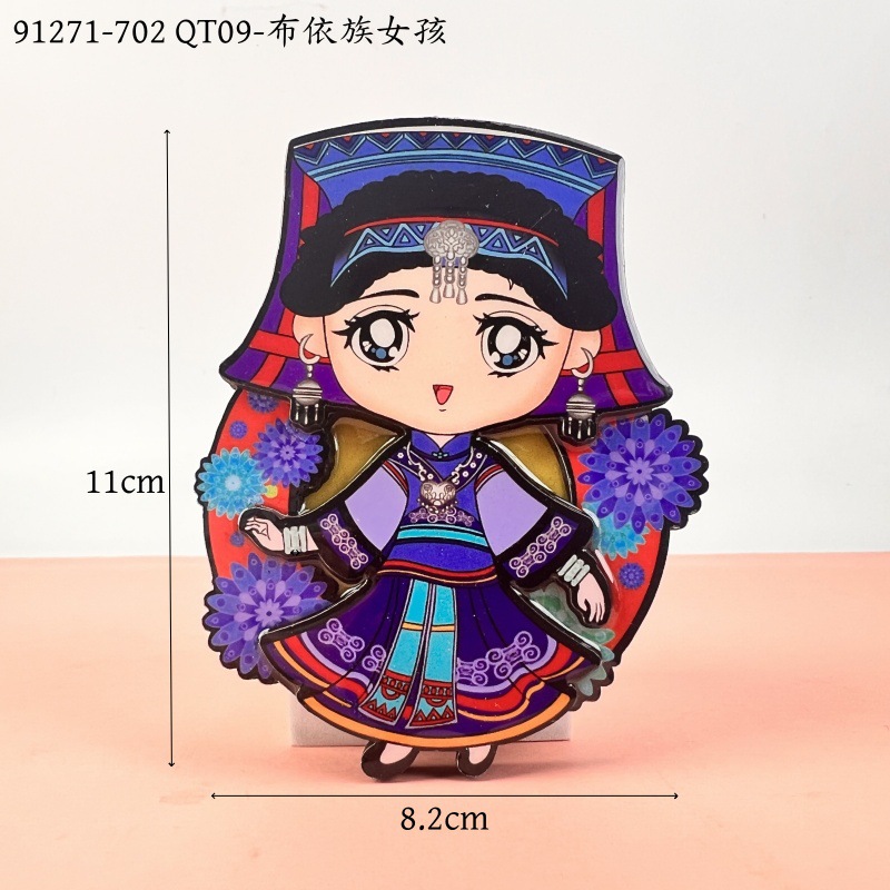 M wooden refrigerator magnet customization-QT09-Buyi girl