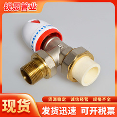 PPR manual temperature control radiator valve, PB angle valve, straight temperature adjustment valve radiator, radiator valve switch