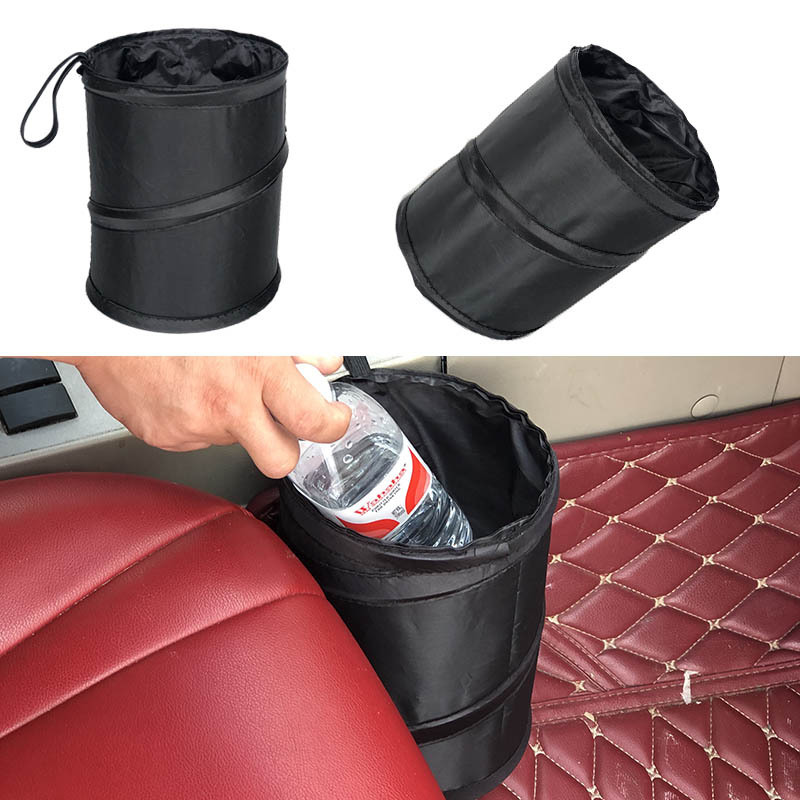 Car accessories hanging car trash can large car folding storage bag car multi-function chair back storage bucket