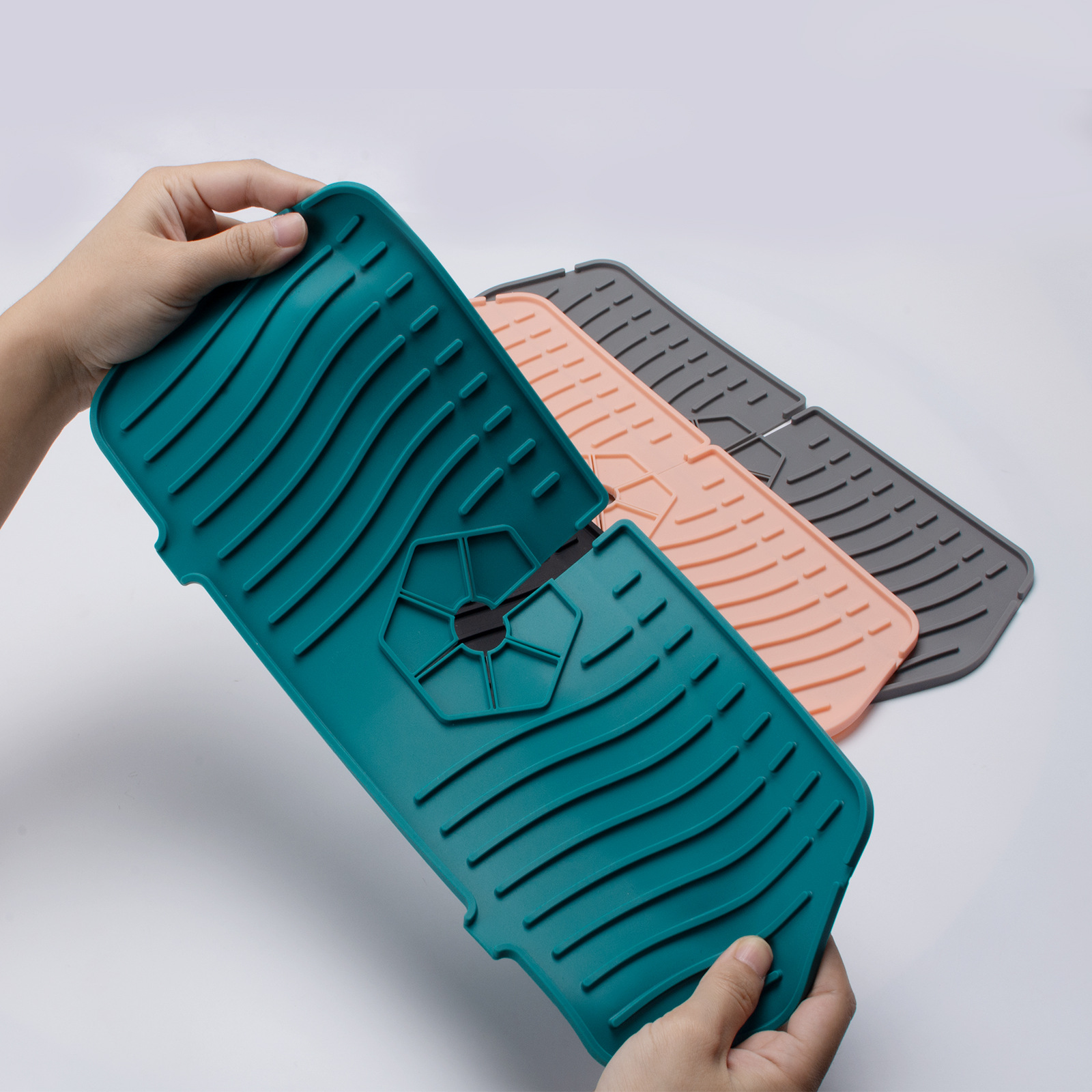 Nuevo grifo de silicona, almohadilla a prueba de salpicaduras, almohadilla de drenaje de grifo, almohadilla de grifo de baño de cocina, tamaño grande, mediano y grande