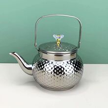 不銹鋼燒水壺茶壺餐廳酒店帶濾網泡茶網煮家用花茶