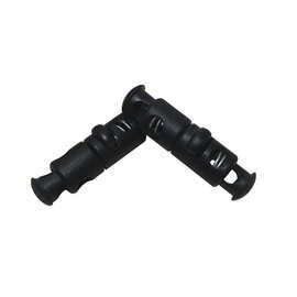 双头松紧纽扣调节塑料卡扣弹簧扣吊钟止绳扣外套卫衣帽子裤脚抽绳