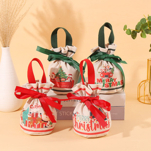 Christmas gift bag candy bag Christmas children gift box packaging creative small gift bag Christmas Eve apple bag