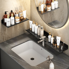 水龍頭鏡前置物架衛生間浴室洗漱洗手台免打孔壁掛廚房收納托盤