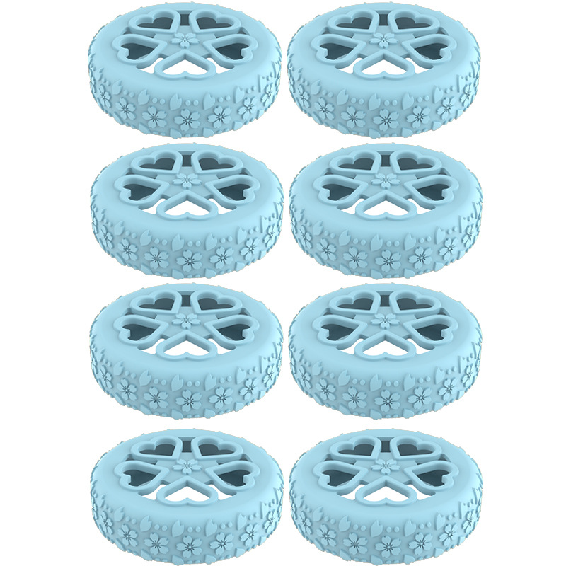 Caster shoesスーツケースホイールシリコン保護カバー耐摩耗性全包スーツケースホイールシリコン保護カバー