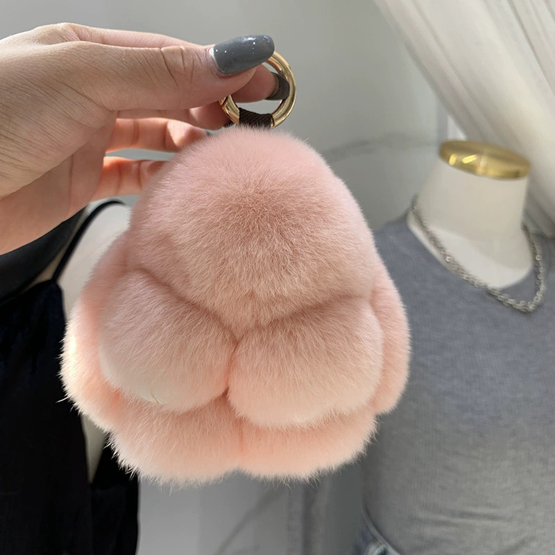 Pellera de conejo real, conejo muerto, accesorios, bolsos, lindos, cerradores de conejo, joyas, muñecas de peluche, joyas