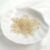 Hypoallergenic silica gel earrings, silver accessory, 14 carat, 925 sample silver, gold and silver