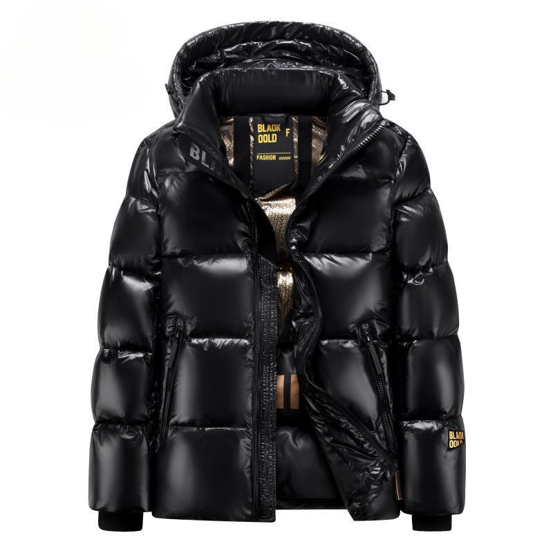 2024 white goose down black gold down jacket men's winter hooded extremely cold suit minus 40 degrees northeast long warm coat