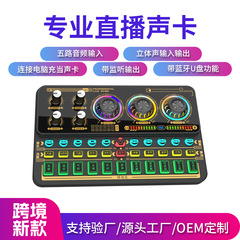 Sk900携帯型サウンドカードのパソコンの携帯電話の生放送のサウンドカードの全国民k歌の調律の音の暖かい場の生放送は商品の卸売りを持ちます。