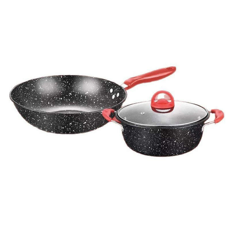 Новый набор посуды Higgel из диких пшеничных рисовых камней двухчастный набор кастрюль противоскользящая кастрюля кухонная комбинация набор для приготовления супа подарок кастрюля