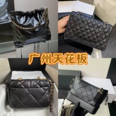 本革レディースバッグ Xiaoxiang クラシックスクエアファットダイヤモンドバッグ小さなゴミ袋 CF25 bag19 キャビアレディースバッグ