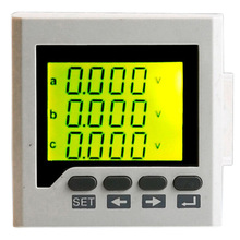 伊莱科ELE-3D6Y三相多功能电表液晶全电量测量数显电力仪表72*72