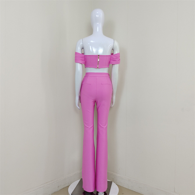 Täglich Frau Elegant Einfarbig Elasthan Polyester Hosen-Sets Hosen-Sets display picture 4