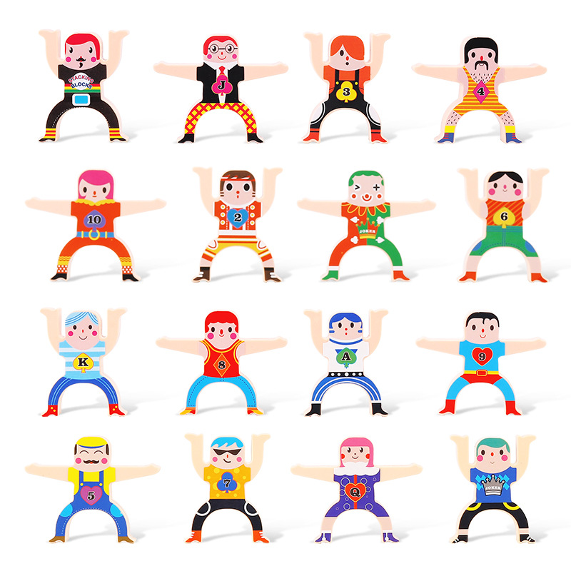 Hércules DE LOS NIÑOS Jenga juego equilibrio Jenga bloques de construcción caja de juguete ciego puesto de mercado nocturno de suministro