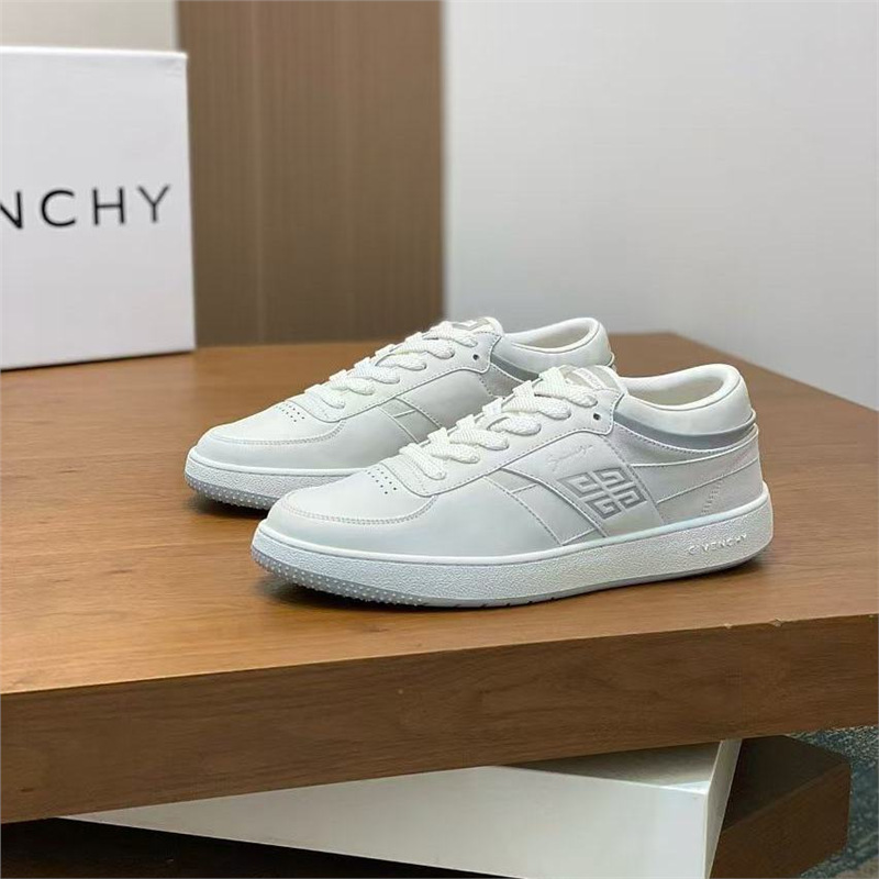 Trendy New Men's Casual Sneakers Genuine Leather Fashion Low-Top Comfortable Sports Shoes Simple Lightweight Versatile White Shoes